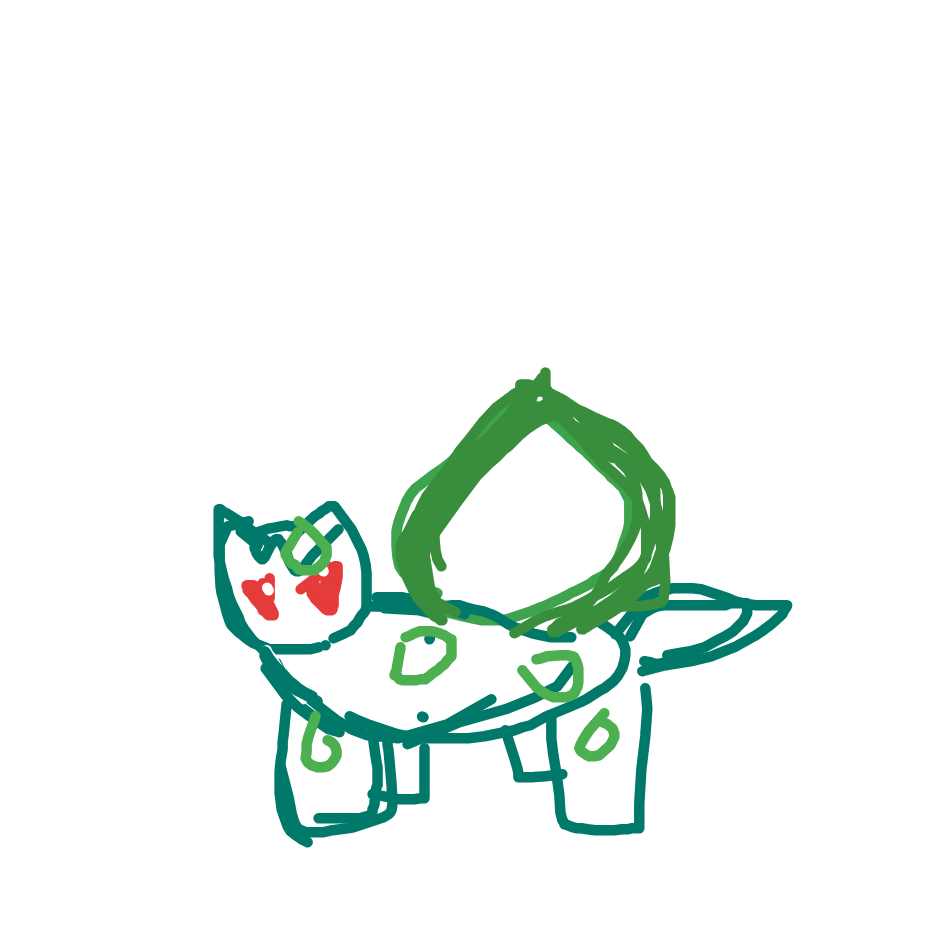 SilentMagikarp968's drawing of Bulbasaur — Pokémon sketch on Sketchdex