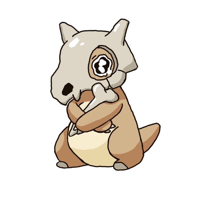 fluffwh0re's drawing of Cubone — Pokémon sketch on Sketchdex