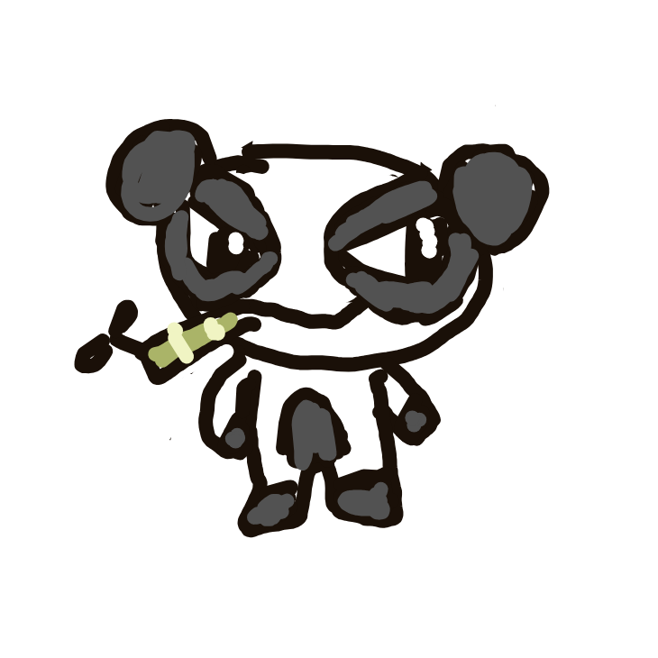 fluffwh0re's drawing of Pancham — Pokémon sketch on Sketchdex