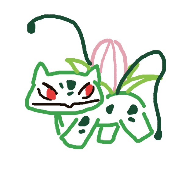 PhantomPikachu407's drawing of Ivysaur — Pokémon sketch on Sketchdex