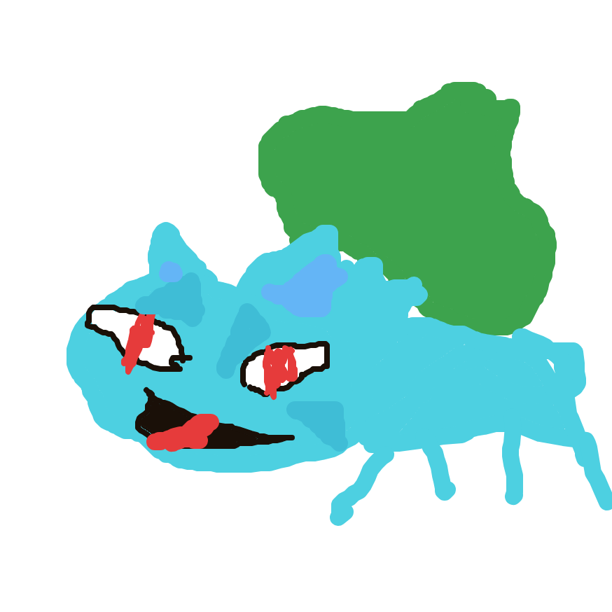 CyberHitmonchan943's drawing of Bulbasaur — Pokémon sketch on Sketchdex