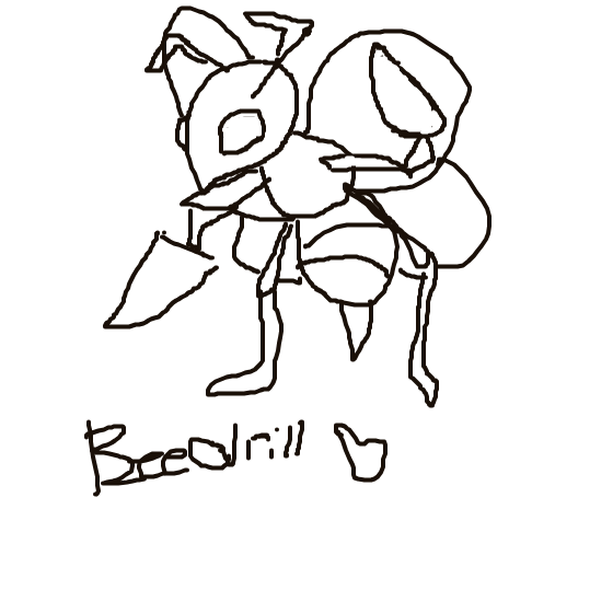 VioletGyarados574's drawing of Beedrill — Pokémon sketch on Sketchdex