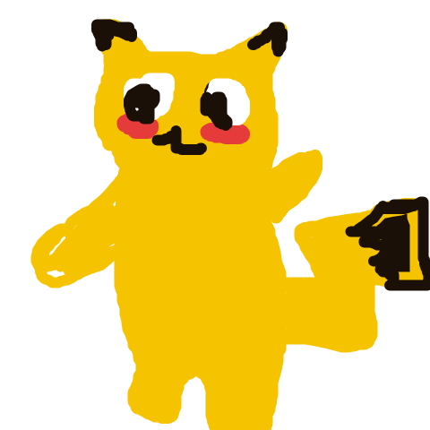 OmegaPidgeot185's drawing of Pikachu — Pokémon sketch on Sketchdex