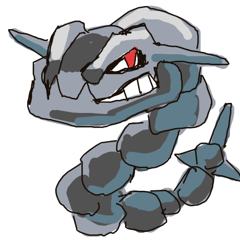 MellowJules's drawing of Steelix — Pokémon sketch on Sketchdex