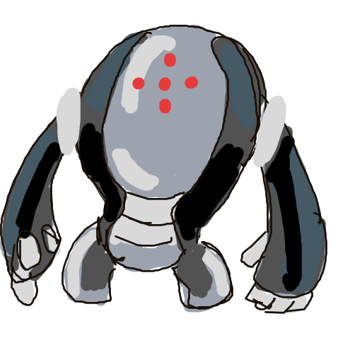 MellowJules's drawing of Registeel — best Pokémon fan art on Sketchdex