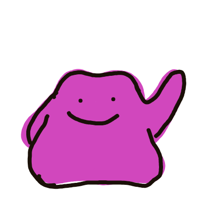 MegaRhydon106's drawing of Ditto — Pokémon sketch on Sketchdex
