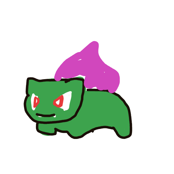 MegaRhydon106's drawing of Bulbasaur — Pokémon sketch on Sketchdex