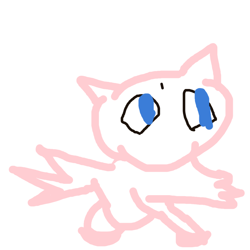 Ditto's drawing of Mew — Pokémon sketch on Sketchdex