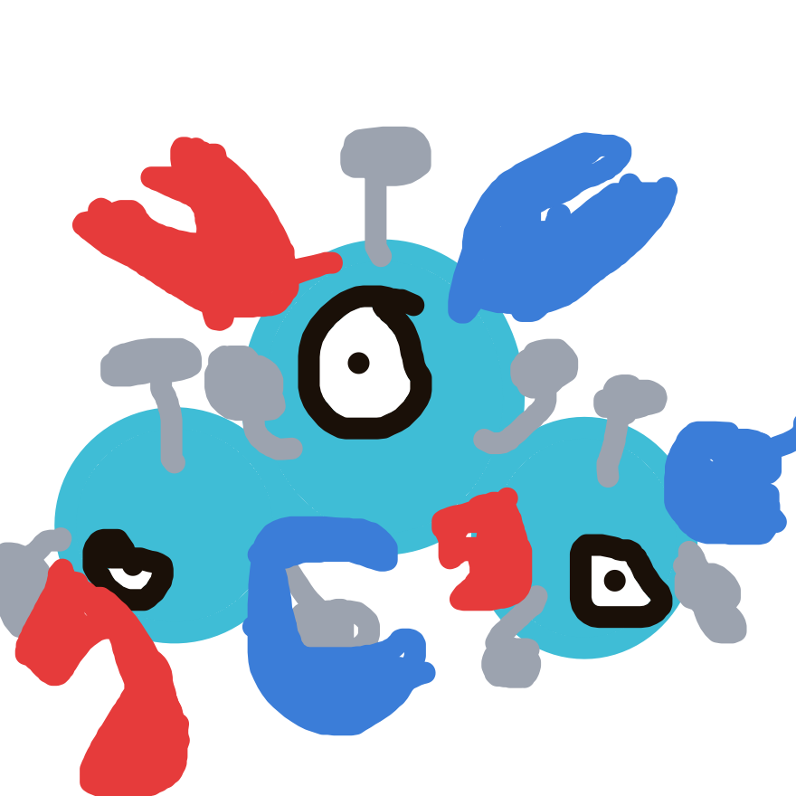 Ditto's drawing of Magneton — Pokémon sketch on Sketchdex