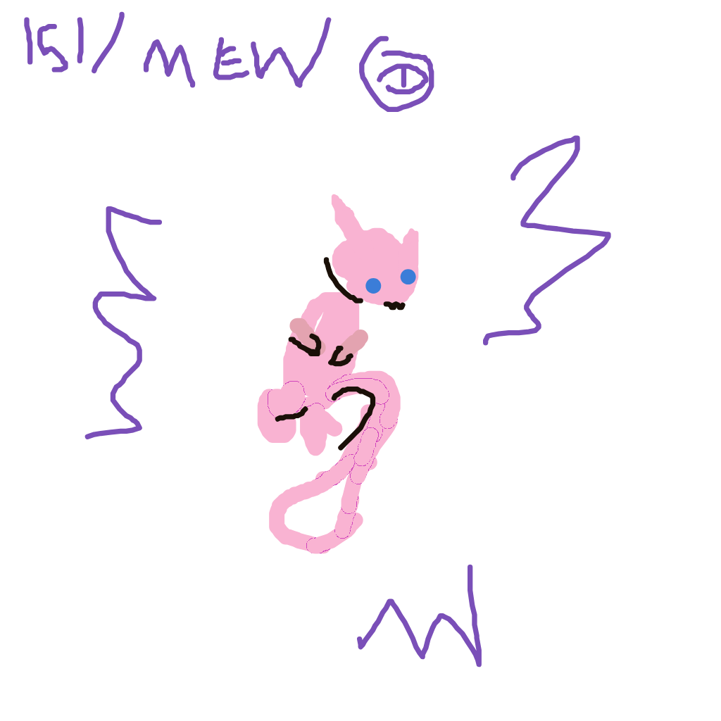 7thelysia's drawing of Mew — Pokémon sketch on Sketchdex