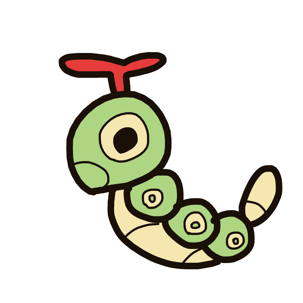 OmegaMachamp109's drawing of Caterpie — Pokémon sketch on Sketchdex