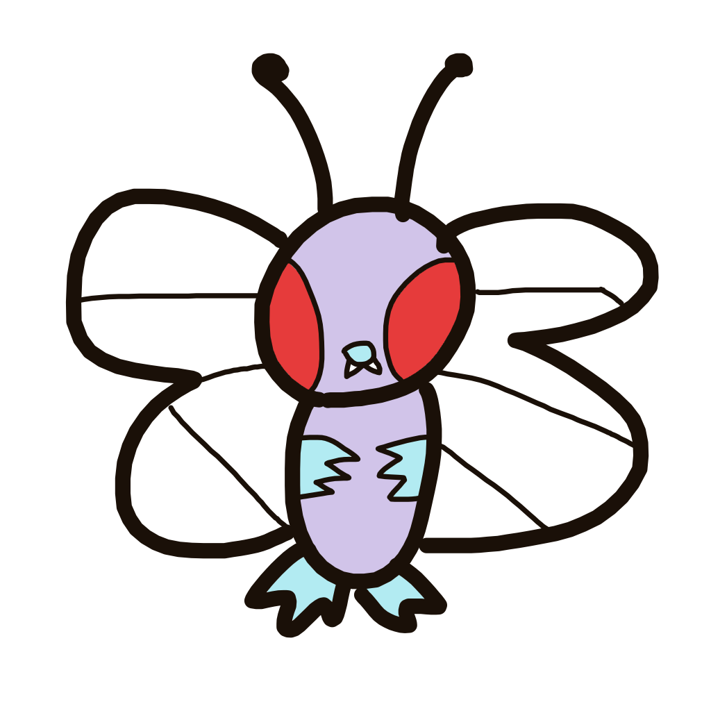 OmegaMachamp109's drawing of Butterfree — Pokémon sketch on Sketchdex