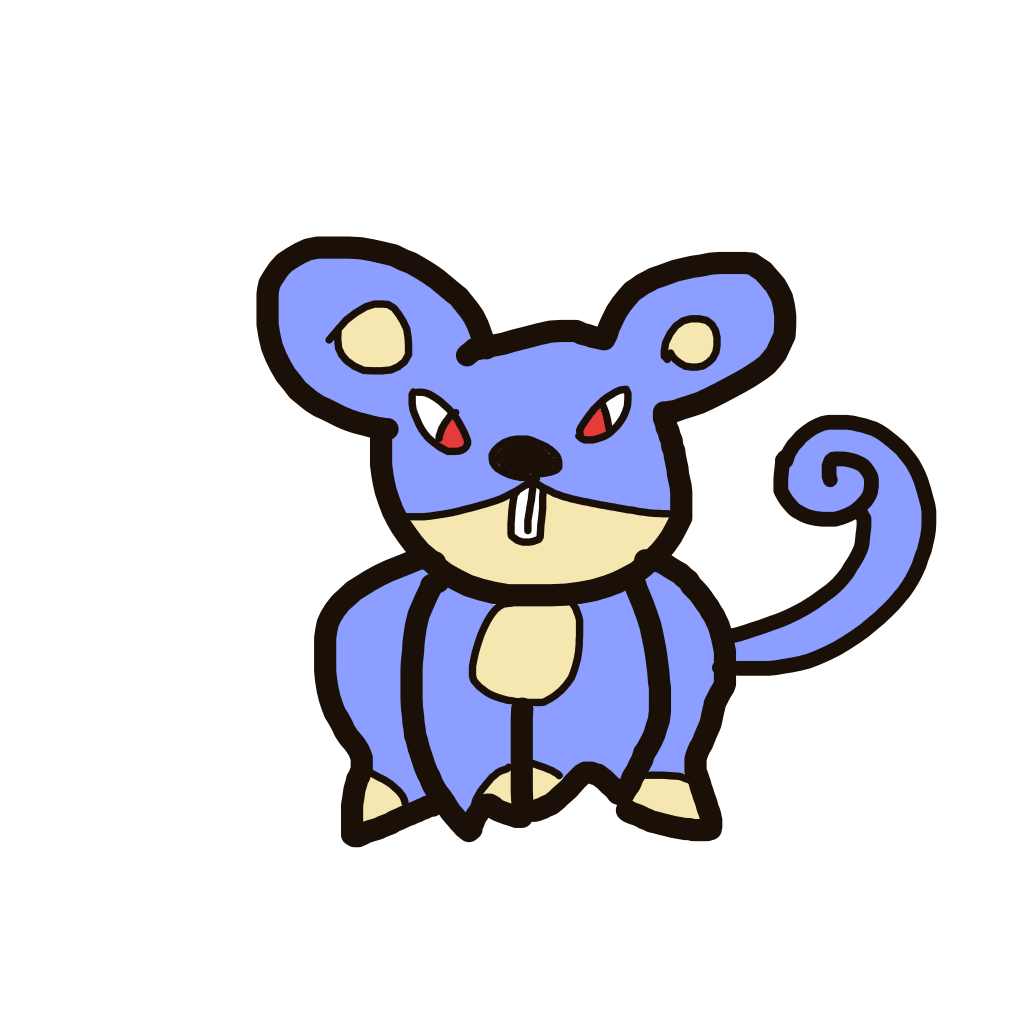 OmegaMachamp109's drawing of Rattata — Pokémon sketch on Sketchdex