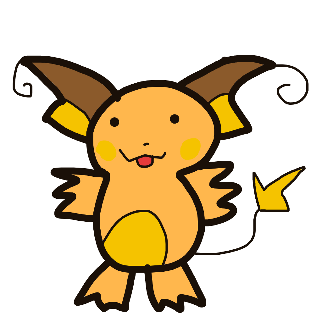 OmegaMachamp109's drawing of Raichu — Pokémon sketch on Sketchdex