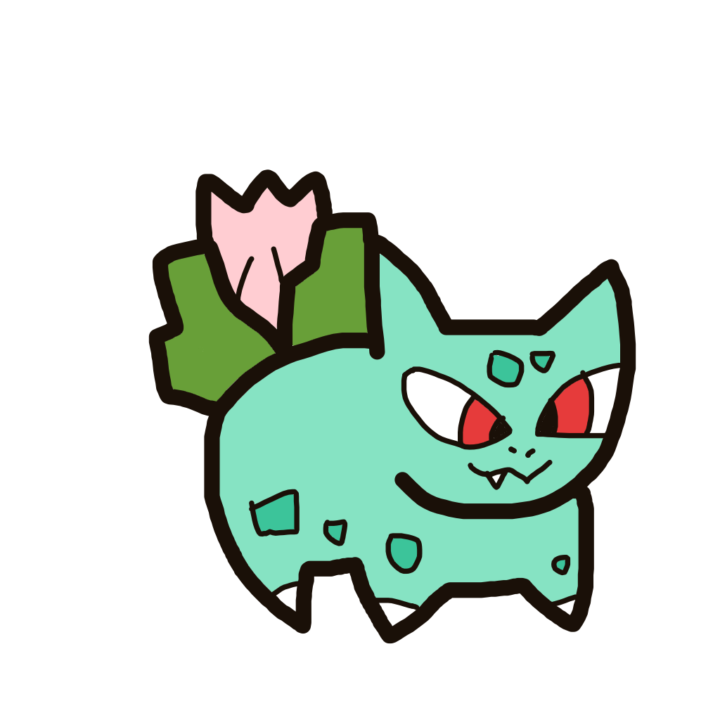 OmegaMachamp109's drawing of Ivysaur — Pokémon sketch on Sketchdex