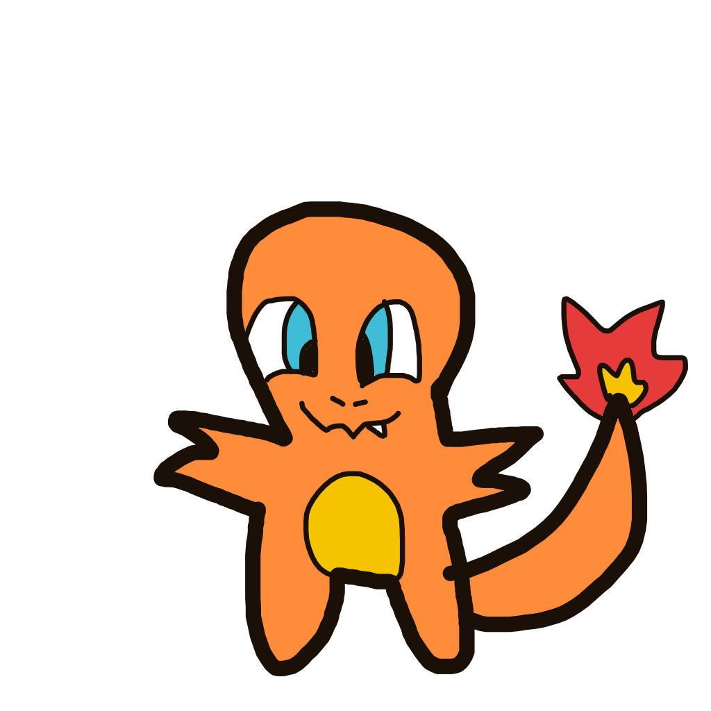 OmegaMachamp109's drawing of Charmander — Pokémon sketch on Sketchdex