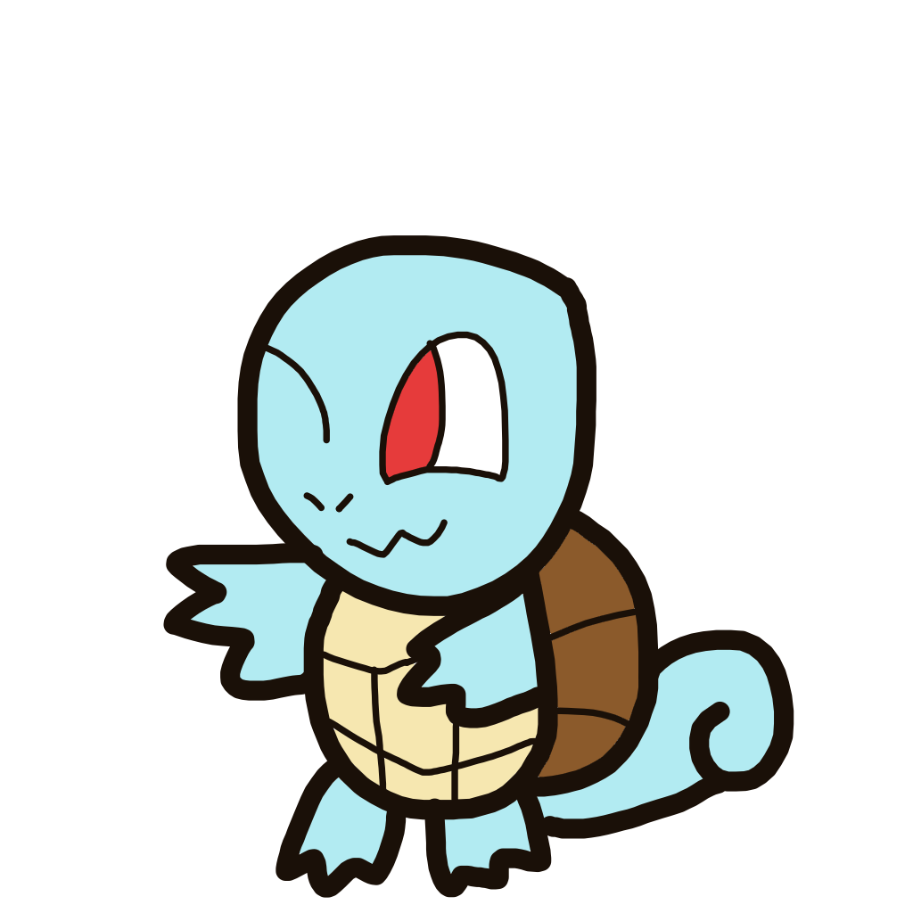 OmegaMachamp109's drawing of Squirtle — Pokémon sketch on Sketchdex
