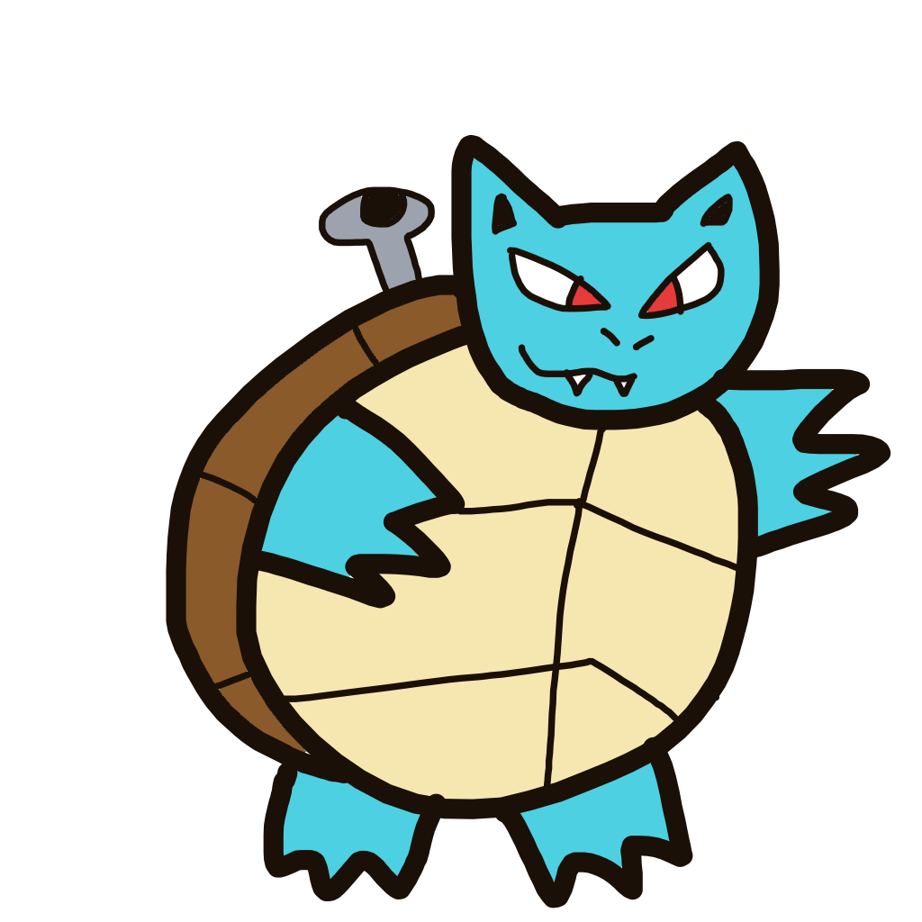 OmegaMachamp109's drawing of Blastoise — Pokémon sketch on Sketchdex