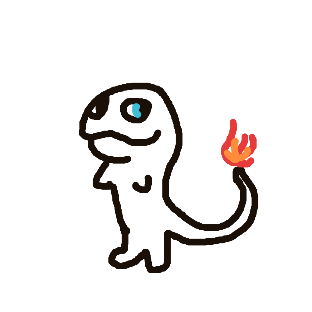 balsom's drawing of Charmander — Pokémon sketch on Sketchdex