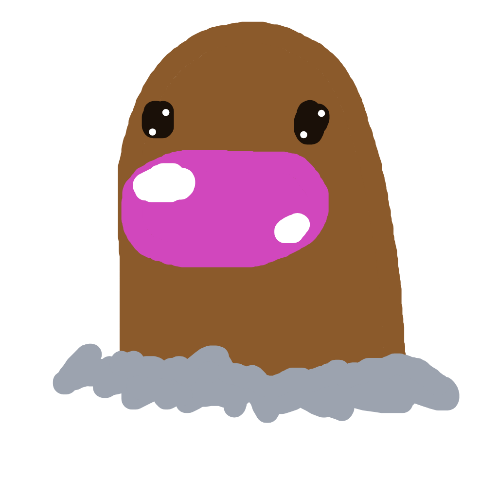 balsom's drawing of Diglett — Pokémon sketch on Sketchdex