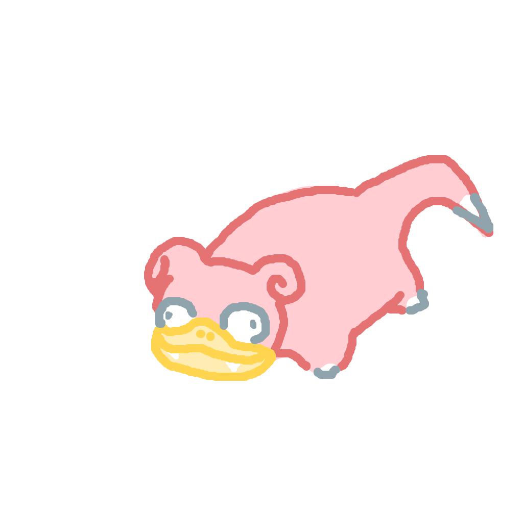 SilentRaichu654's drawing of Slowpoke — best Pokémon fan art on Sketchdex
