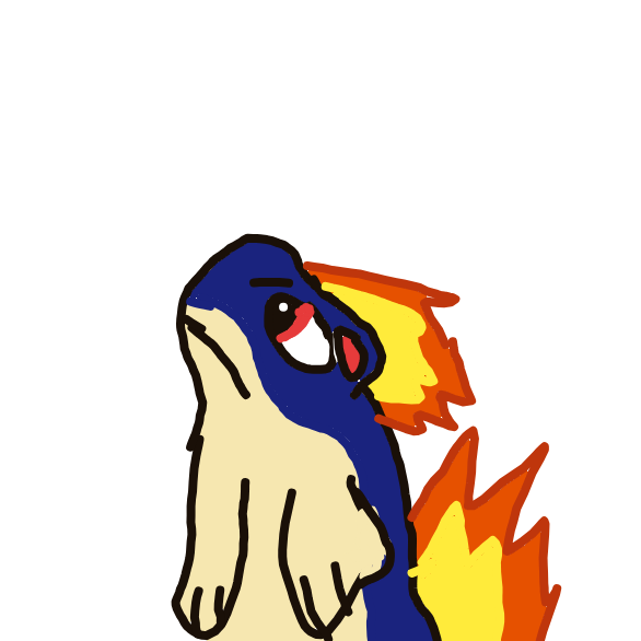 MagmoGoodra's drawing of Quilava — Pokémon sketch on Sketchdex