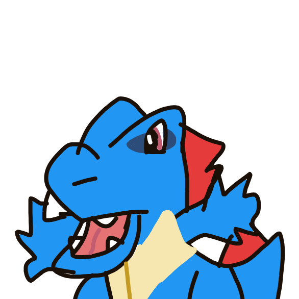 MagmoGoodra's drawing of Totodile — Pokémon sketch on Sketchdex