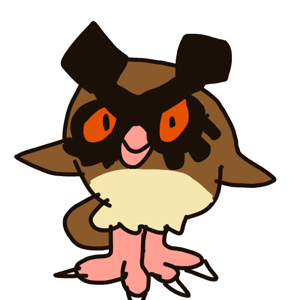 MagmoGoodra's drawing of Hoothoot — Pokémon sketch on Sketchdex