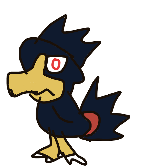 MagmoGoodra's drawing of Murkrow — Pokémon sketch on Sketchdex