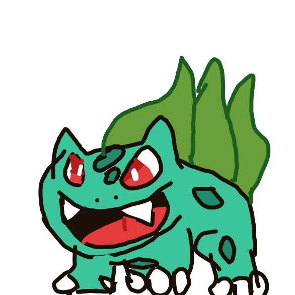 MagmoGoodra's drawing of Bulbasaur — Pokémon sketch on Sketchdex