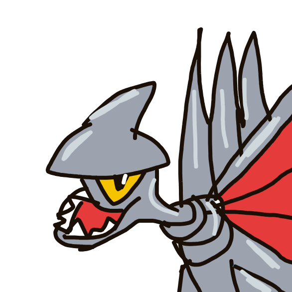 MagmoGoodra's drawing of Skarmory — Pokémon sketch on Sketchdex