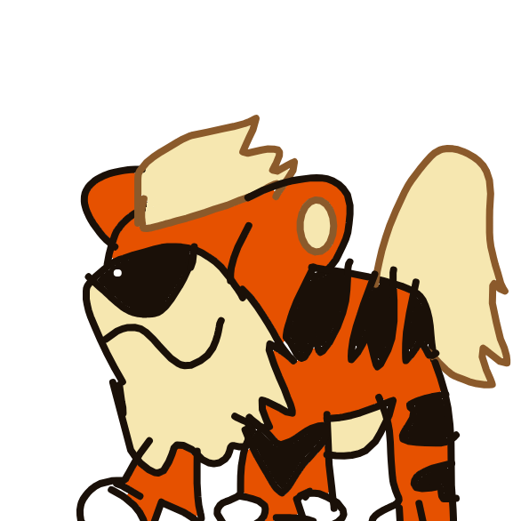 Growlithe drawing