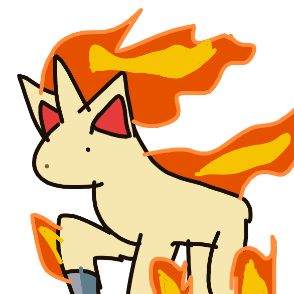 Rapidash drawing