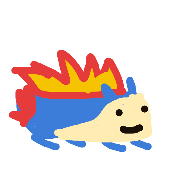 Karpet's drawing of Quilava — Pokémon sketch on Sketchdex