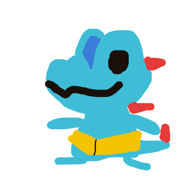 Karpet's drawing of Totodile — Pokémon sketch on Sketchdex
