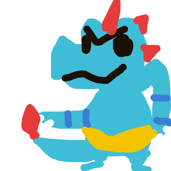 Karpet's drawing of Feraligatr — Pokémon sketch on Sketchdex