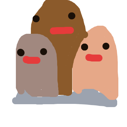 Dugtrio drawing