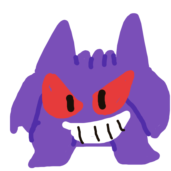 Gengar drawing