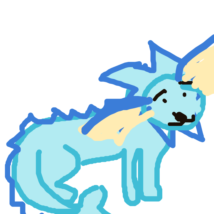 GiiirlGruel's drawing of Vaporeon — Pokémon sketch on Sketchdex