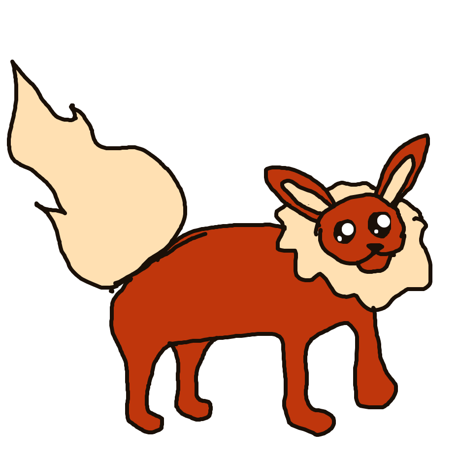 GiiirlGruel's drawing of Flareon — Pokémon sketch on Sketchdex