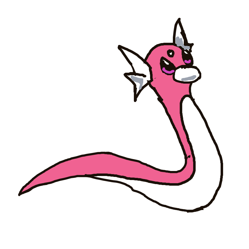GiiirlGruel's drawing of Dratini — Pokémon sketch on Sketchdex