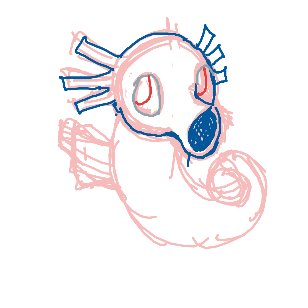 KilroyPowerhead's drawing of Horsea — Pokémon sketch on Sketchdex
