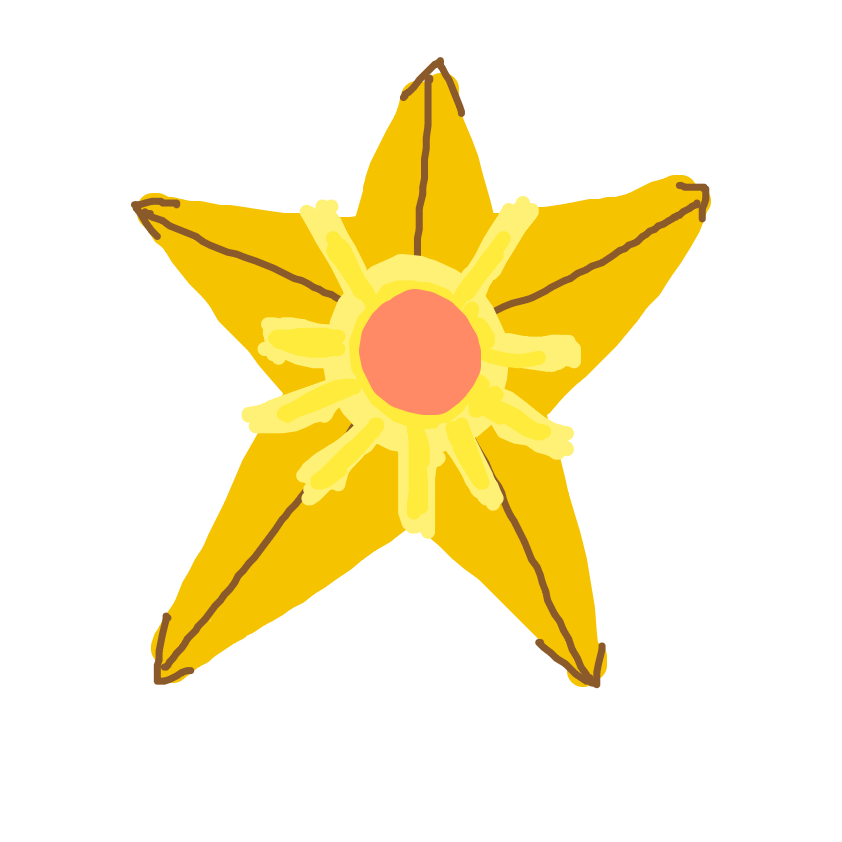 KilroyPowerhead's drawing of Staryu — Pokémon sketch on Sketchdex