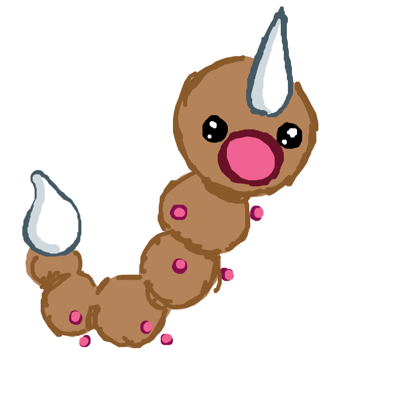 KilroyPowerhead's drawing of Weedle — Pokémon sketch on Sketchdex