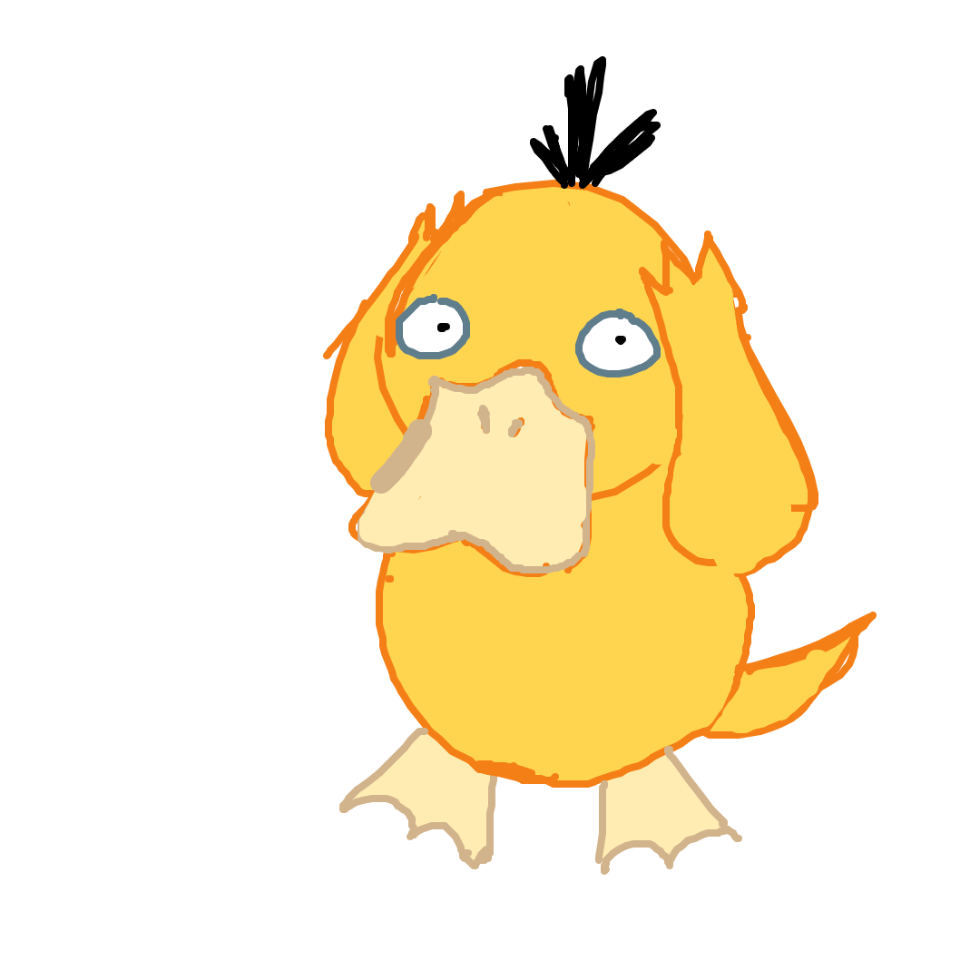 KilroyPowerhead's drawing of Psyduck — Pokémon sketch on Sketchdex