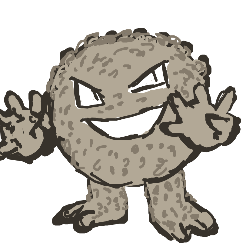 KilroyPowerhead's drawing of Graveler — Pokémon sketch on Sketchdex