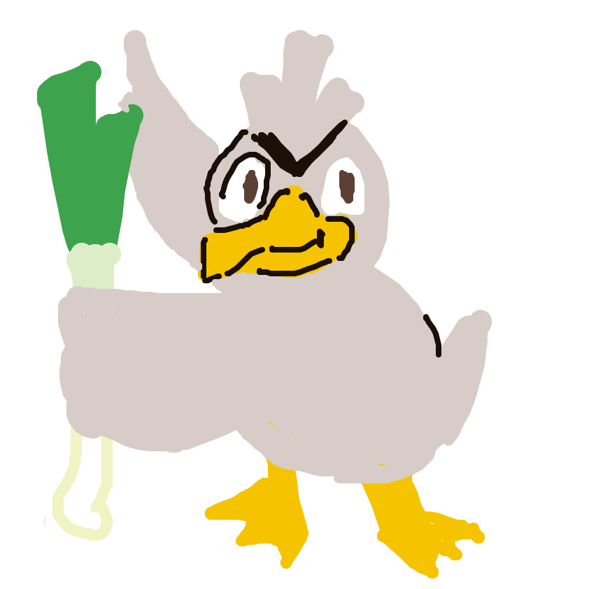 KilroyPowerhead's drawing of Farfetchd — Pokémon sketch on Sketchdex
