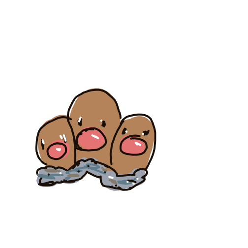 Dugtrio drawing