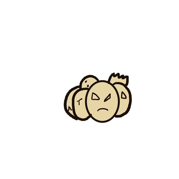 CaelusSilversky's drawing of Exeggcute — Pokémon sketch on Sketchdex