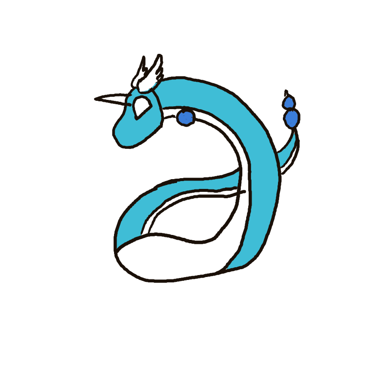 CaelusSilversky's drawing of Dragonair — Pokémon sketch on Sketchdex